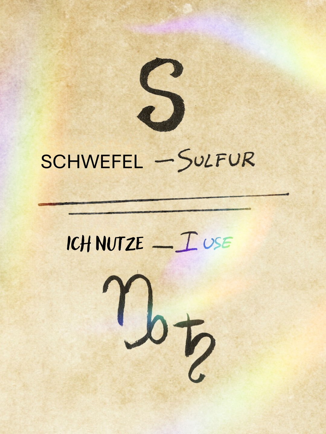 Ich nutze Schwefel