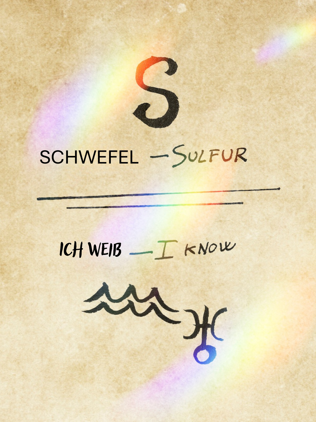 Ich weiß Schwefel