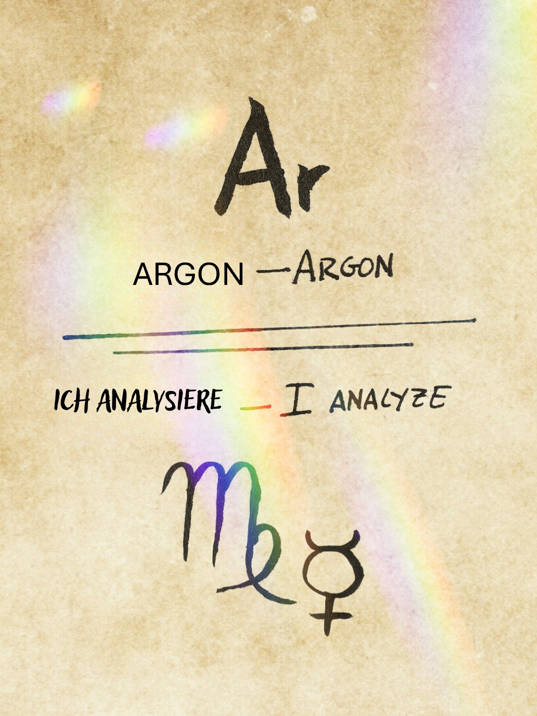 Ich analysiere Argon