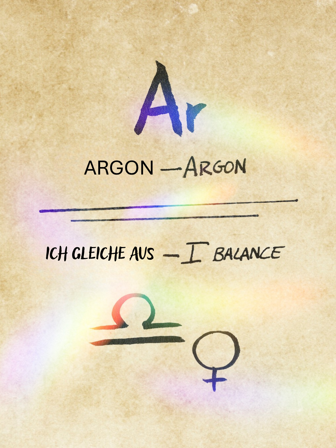 Ich gleiche Argon aus