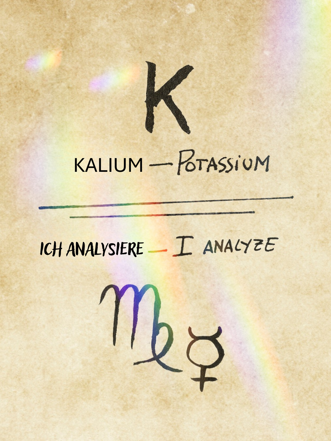 Ich analysiere Kalium
