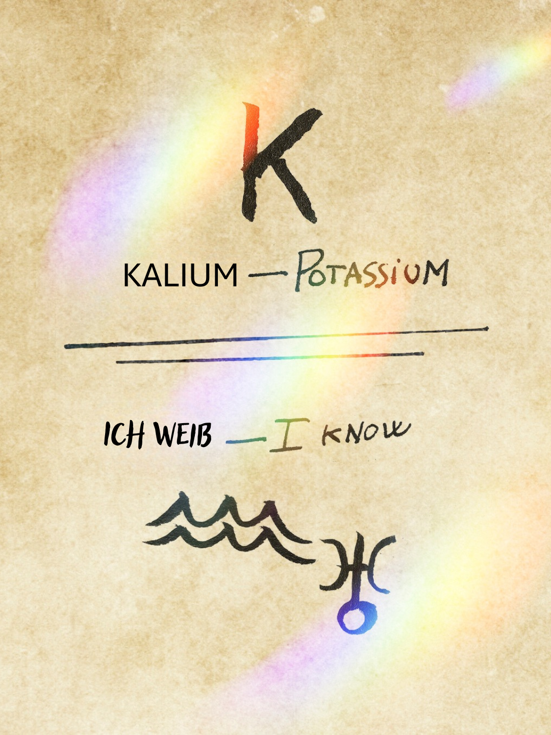 Ich weiß Kalium