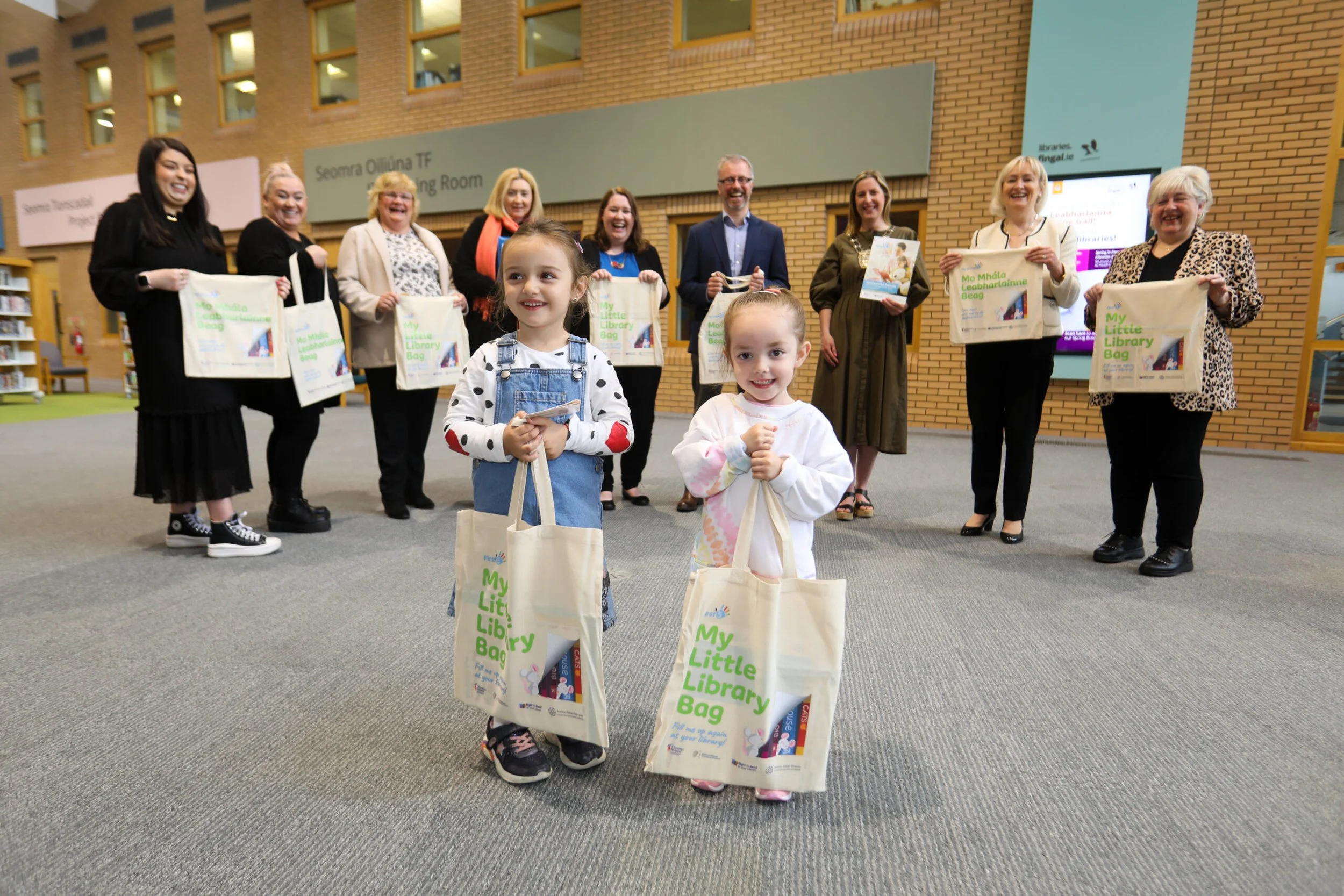 Children starting school in September can collect their free book bag from Blanchardstown Library