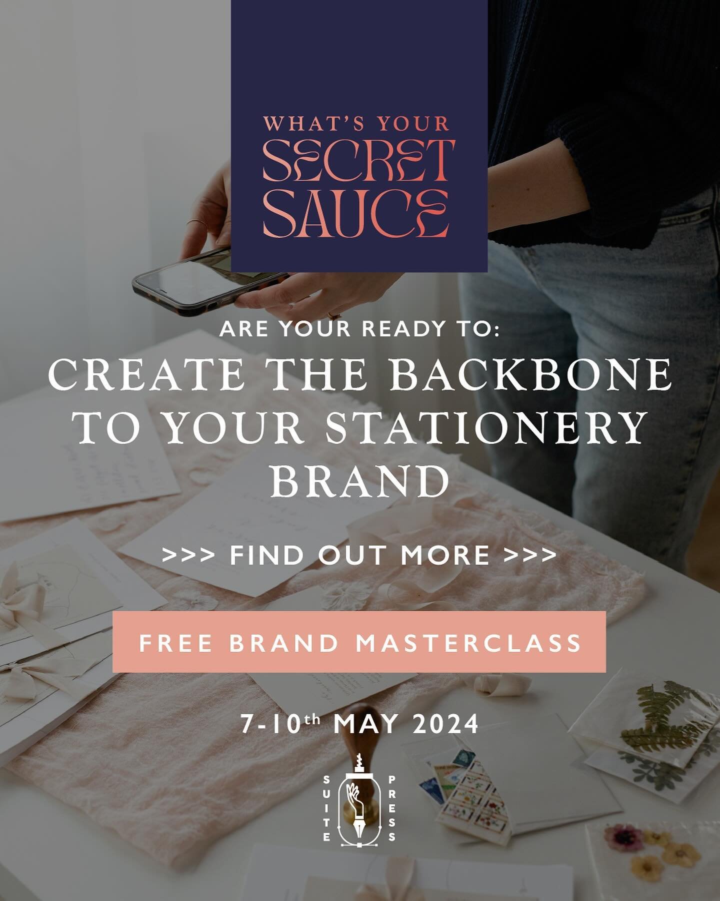 ARE YOU READY FOR A SERIOUS GLOW UP? Prep has finished for the immense 4-day free masterclass running next week here at Suite Press, and it&rsquo;s going to be spectacular!

Whether you are a new or seasoned stationery designer (or wondering how to