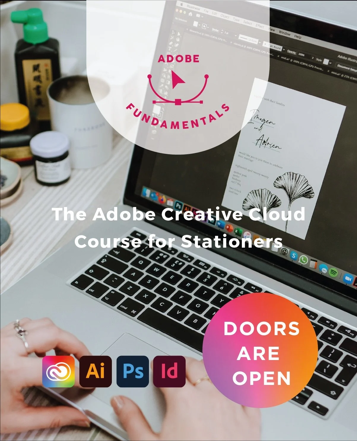 🔓DOORS ARE OPEN! 🔓 WOW what an incredible 2 days over in our From Artist to Artboard Masterclass, and we are thrilled that doors are now OPEN for the 2026 intake of Adobe Fundamentals. The first spaces were snapped up even before the masterclass fi