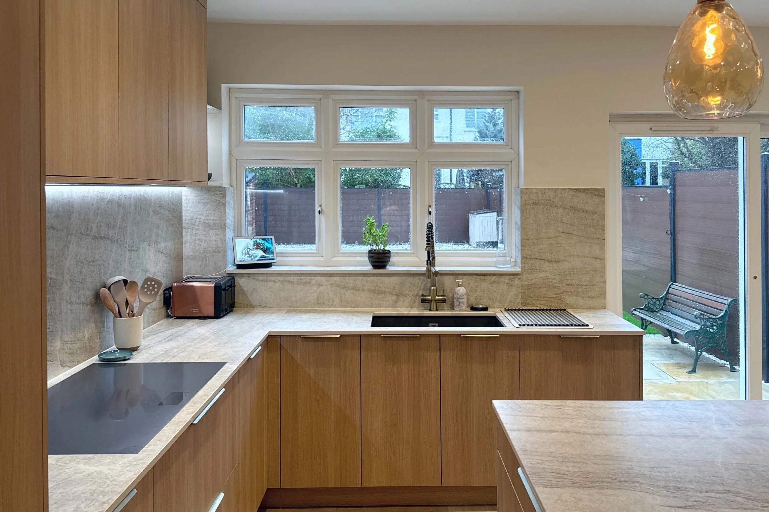 Modern Oak Kitchen in West Wickham
