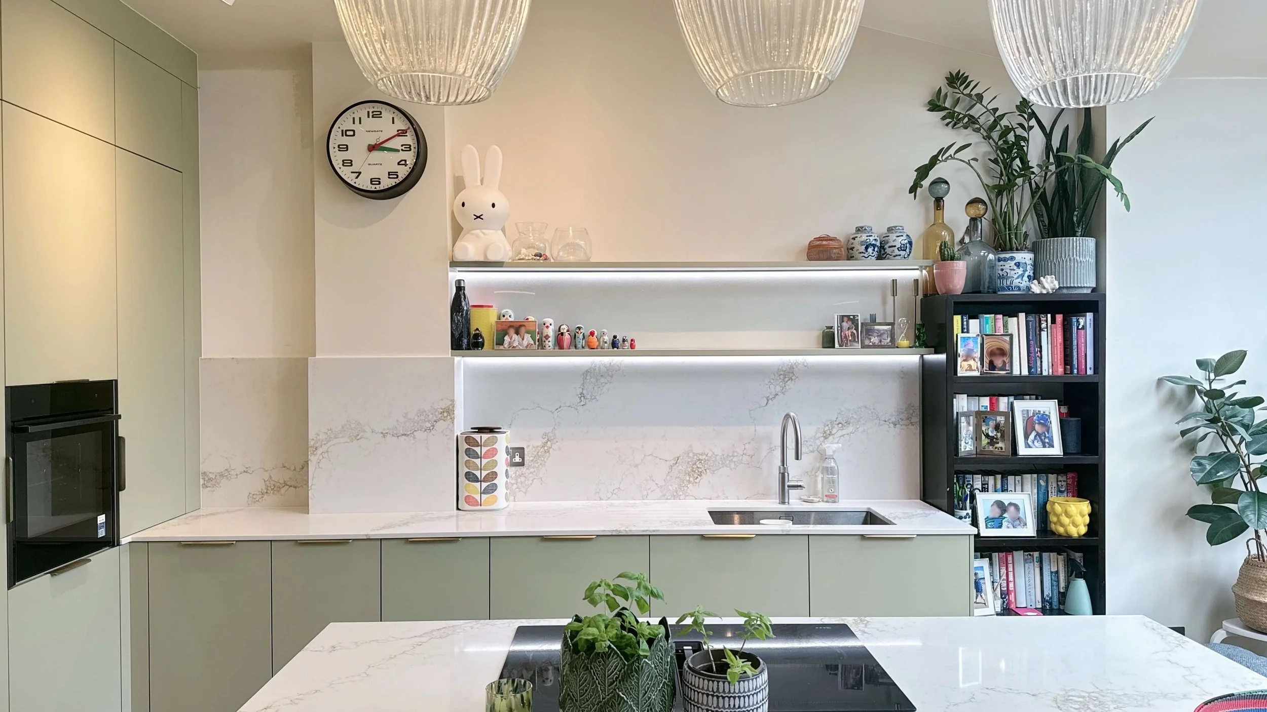 Green Modern Kitchen London 