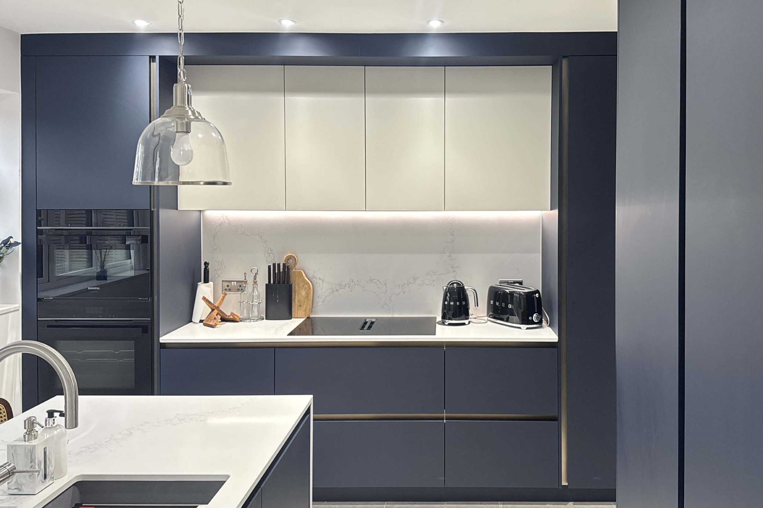Blue Grey Modern Kitchen