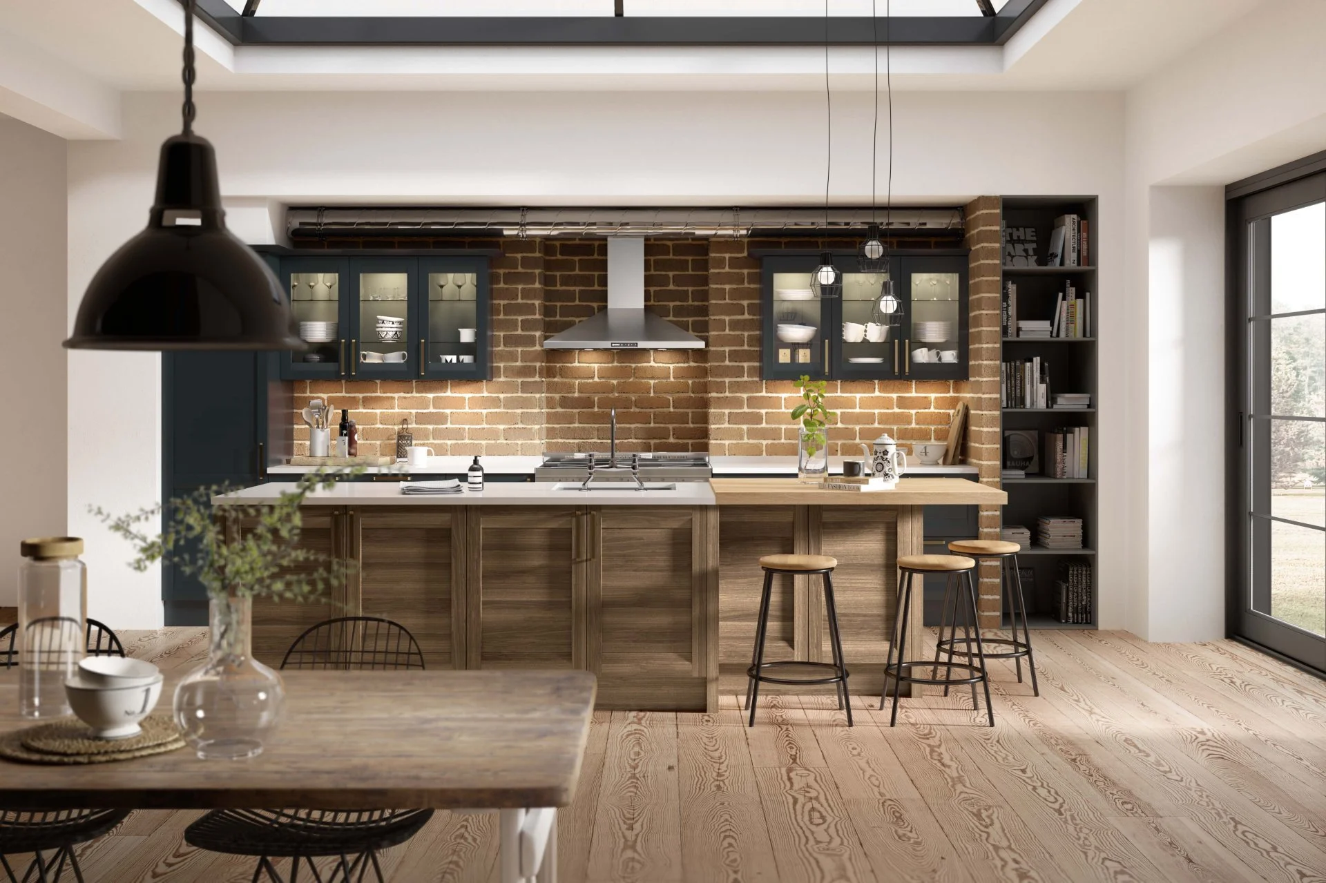 traditional wood kitchen