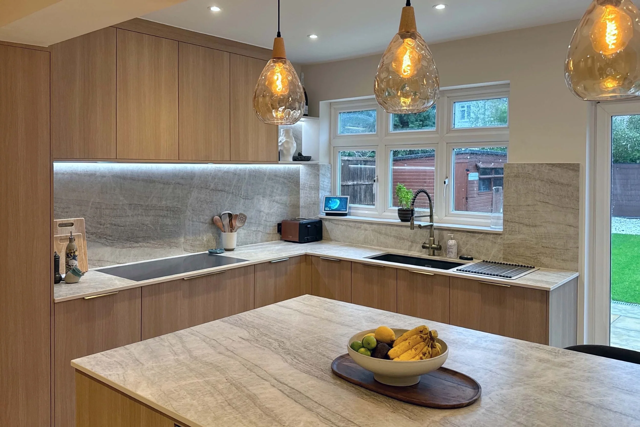 Modern Oak Kitchen in West Wickham