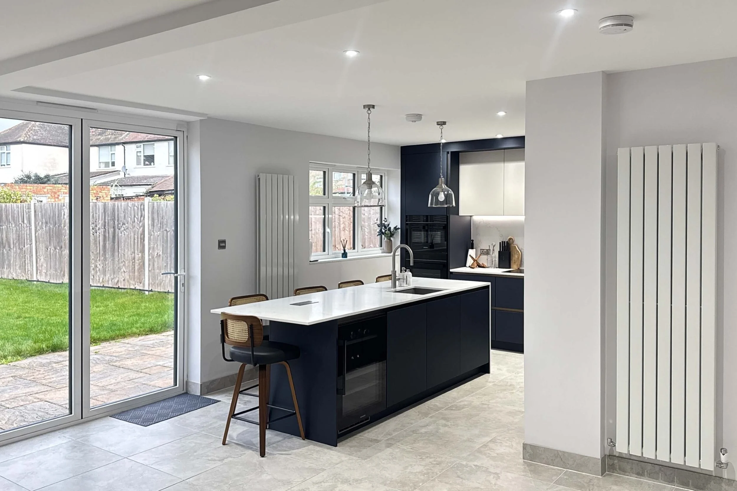 Blue Grey Modern Kitchen