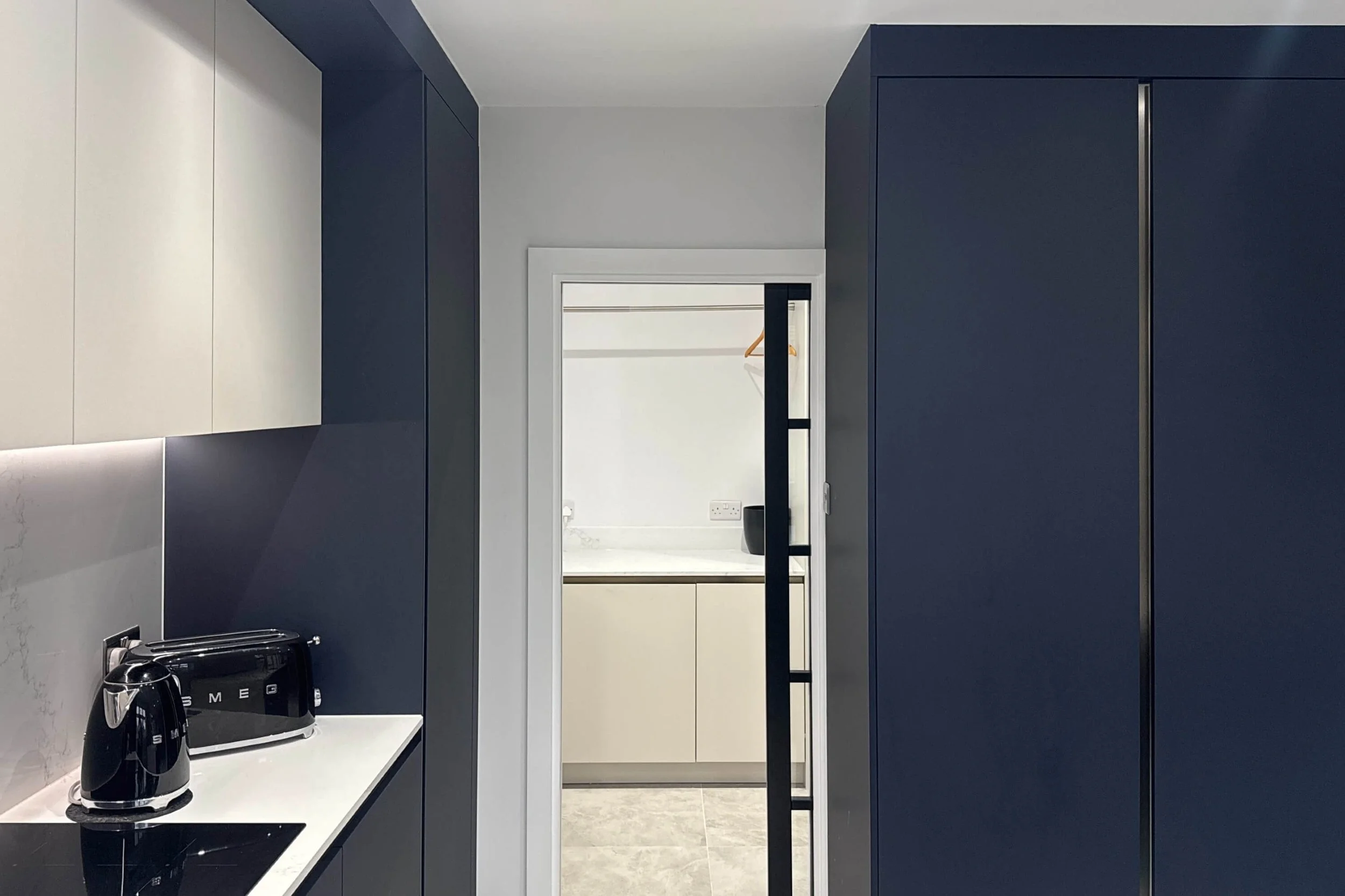 Blue Grey Modern Kitchen