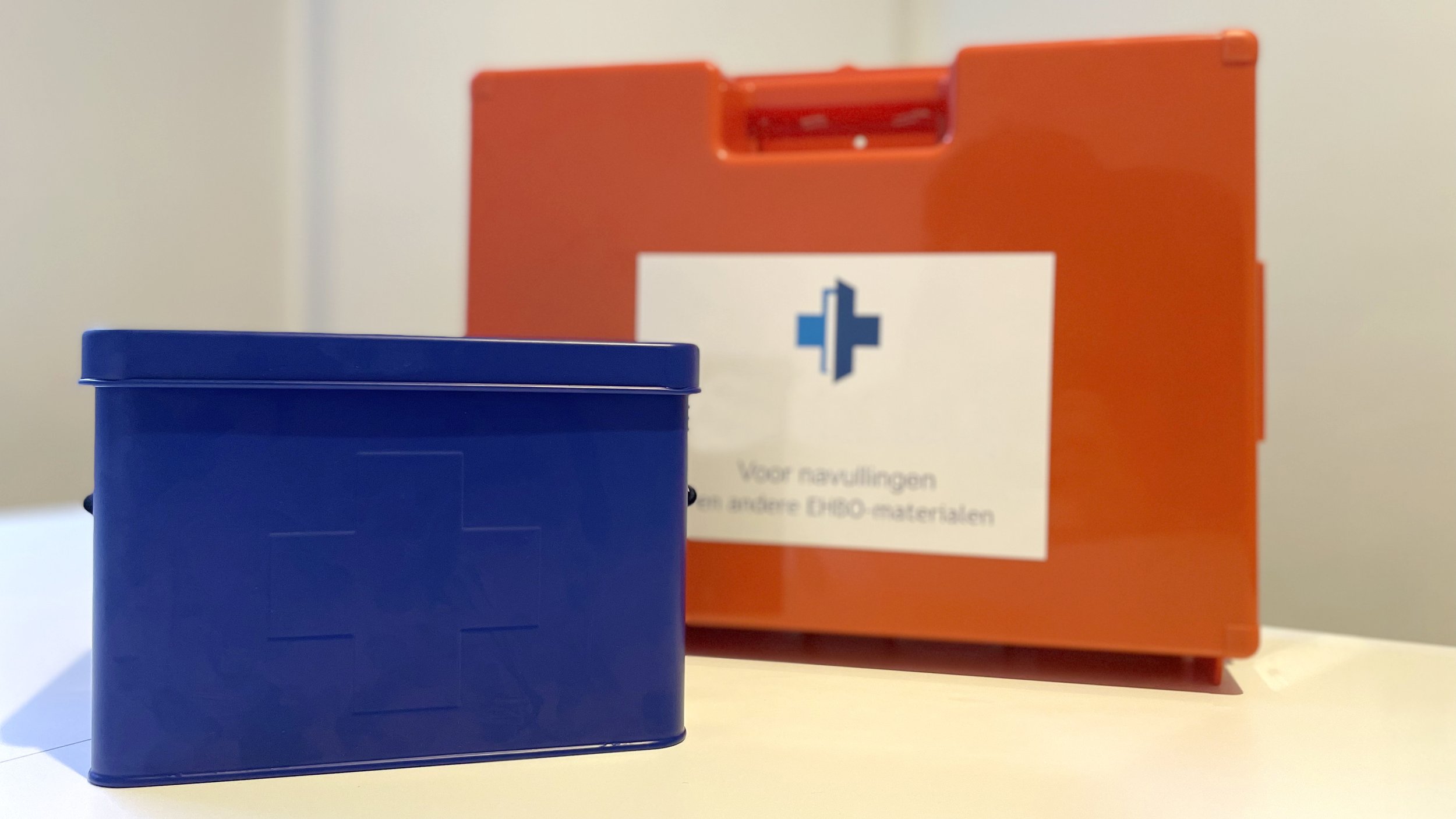 Period box closed with first aid kit