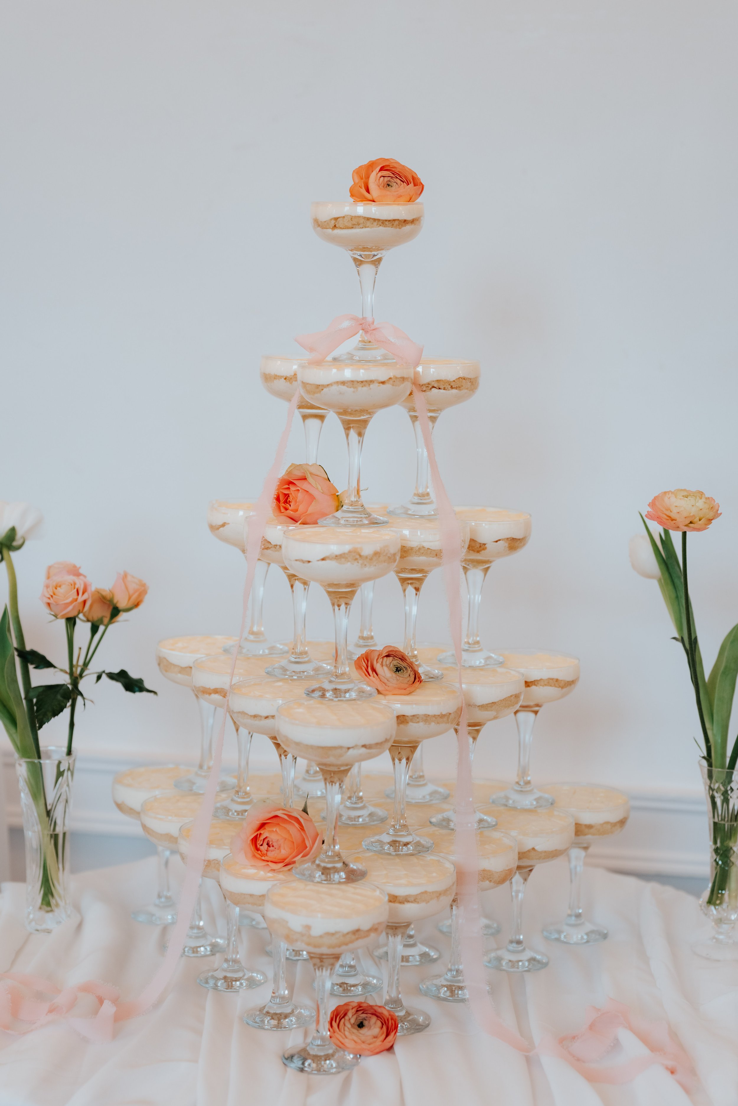 tiramisu tower for weddings