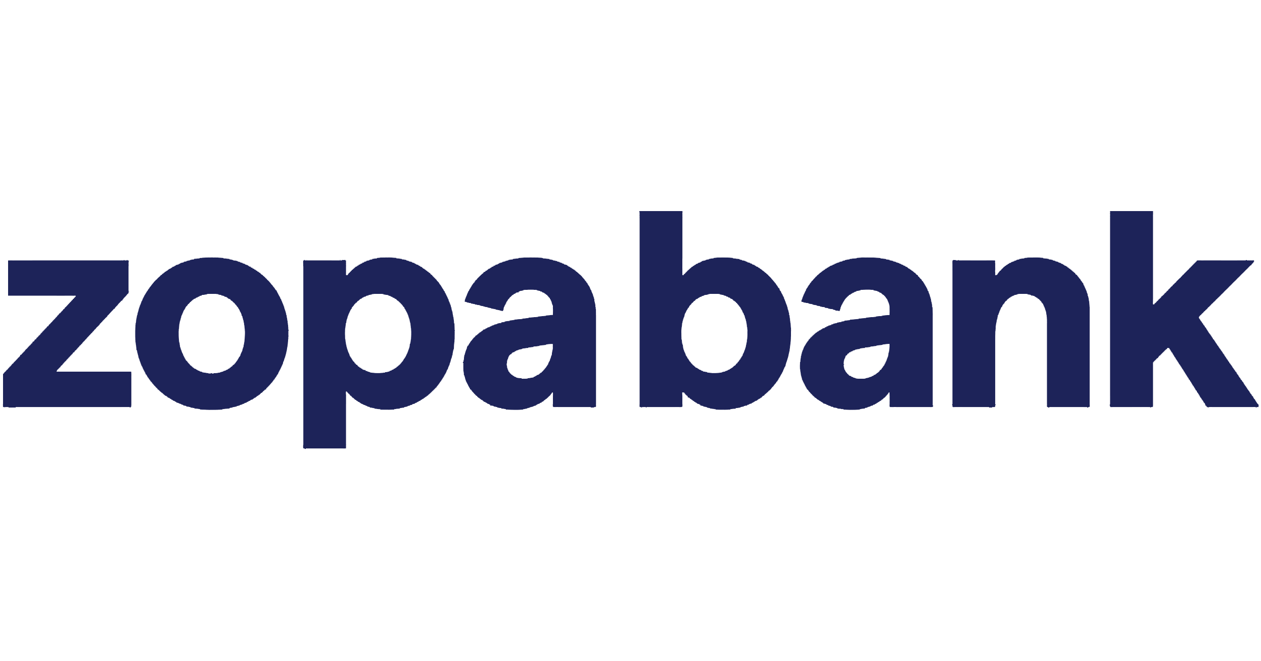 Zopa Bank logo in dark blue