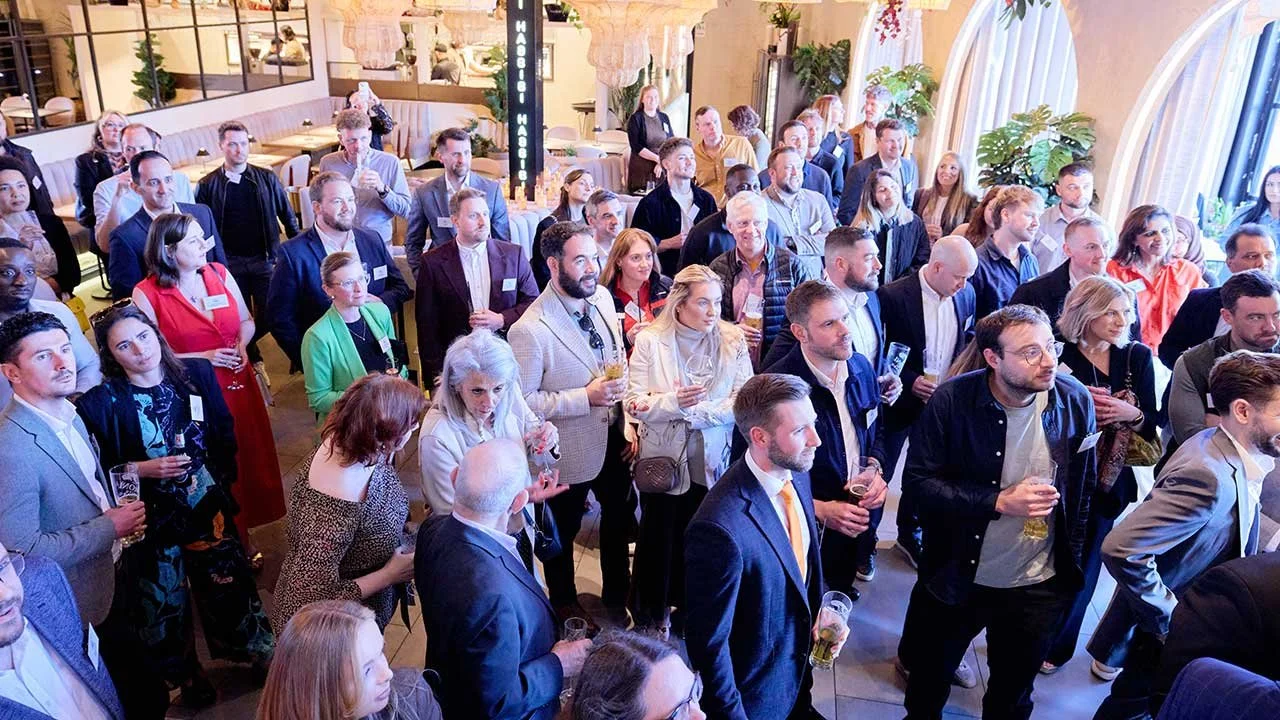 Group photo of attendees at Insider Media's Yorkshire 42 under 42 celebration event.