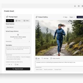 Digital design of an AI Content Studio