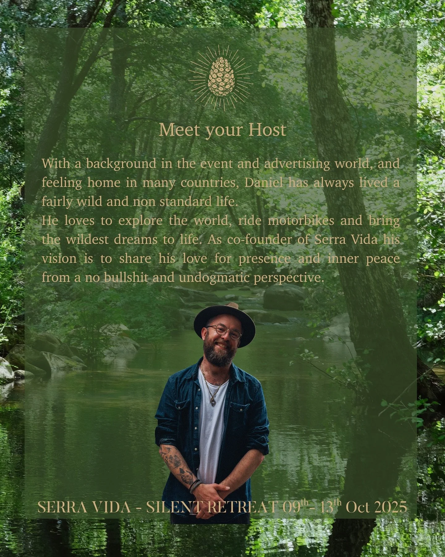 Meet Daniel, @yogid_ams your host at our Serra Vida Silence Retreat. We thought is is nice to share the story behind the man and how he got here.
Much love and happy Sunday.
#silentretreat #silence #nature #retreat #portugal #slowdown #rest