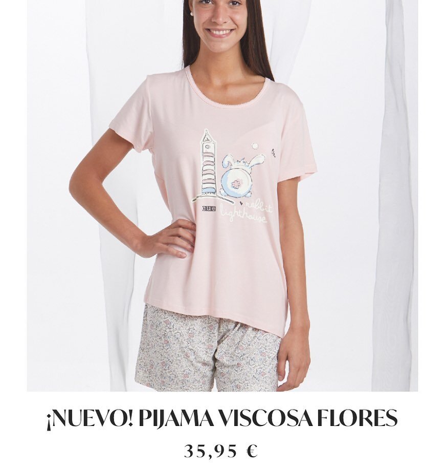 Pijama de verano, fresquito, marca @pijamas_cue &hearts;️
.
Online y en nuestra tienda de Gij&oacute;n 
.
#pijama #pijamamujer #pijamaverano #lenceria #pijamasonline #lenceriaonline