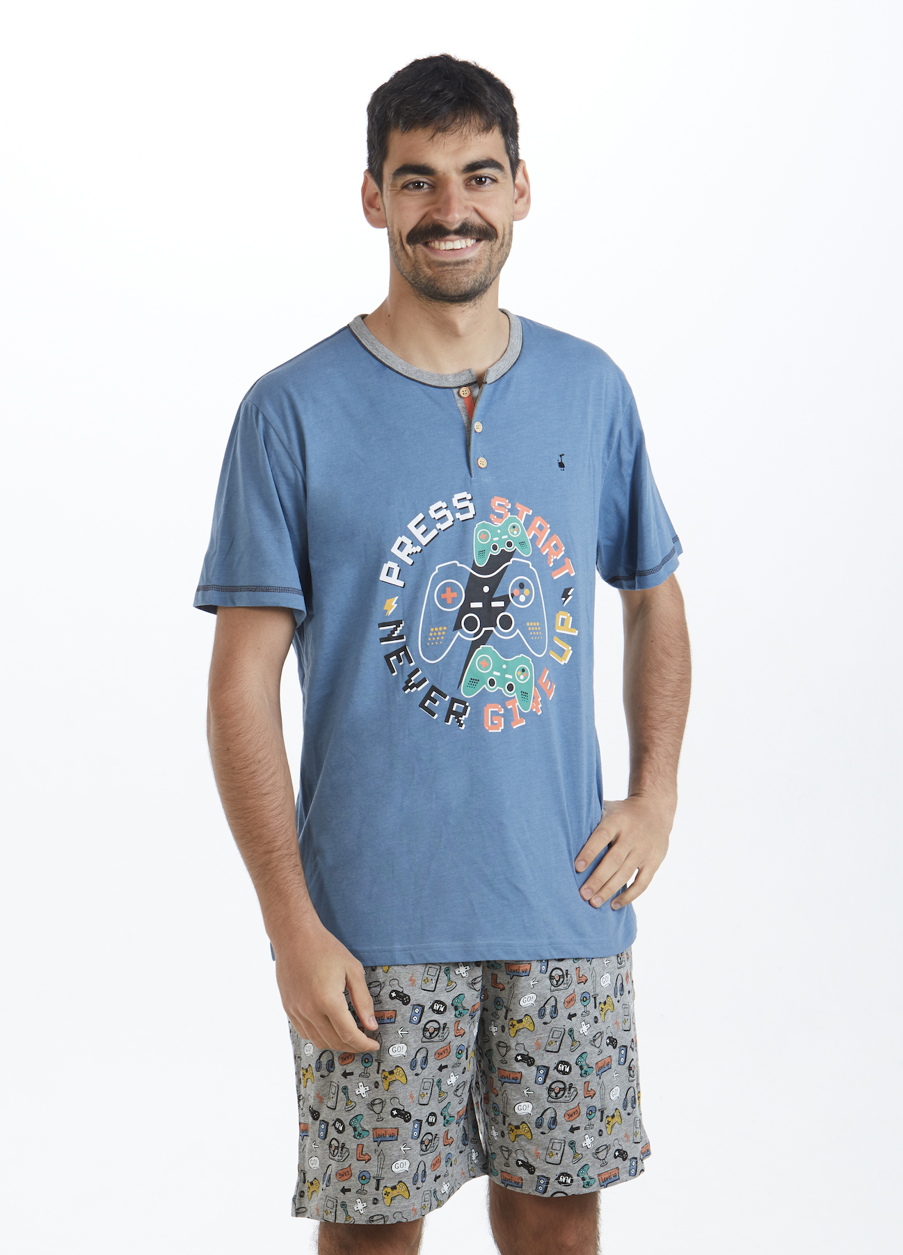 ¡ REBAJA ! PIJAMA VERANO HOMBRE  GAME