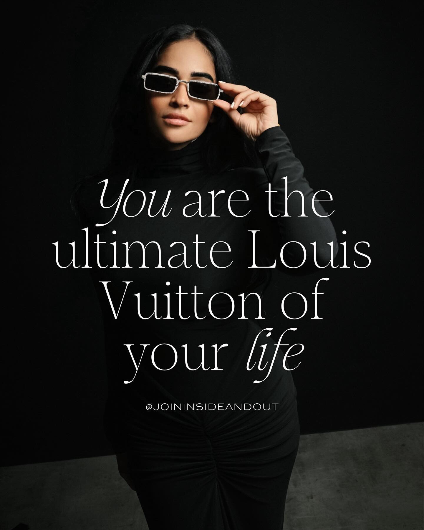 Leave a YAS if you are nodding 👇

Follow @joininsideandout for empowering mental fitness content because Self-awareness is an attainable superpower! - Start Choosing You!

Ps: this post is not sponsored by @louisvuitton YET