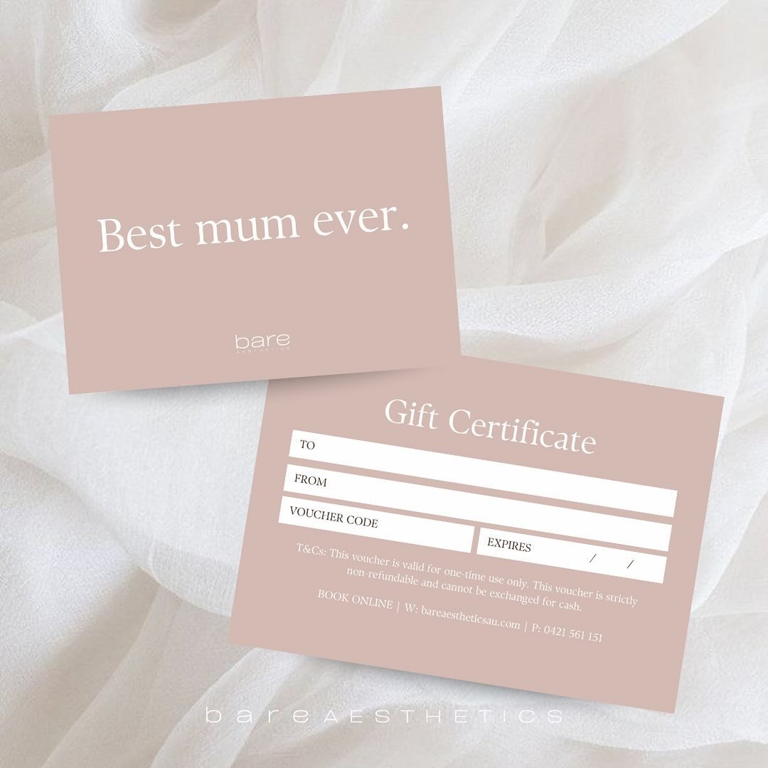 Mother&rsquo;s Day is just around the corner

Running out of gift ideas? Remember, gift vouchers are perfect for mums who truly deserve some self-care☁️

Choose from our range of skin treatments and cosmeceuticals, she can expect to walk away feeling