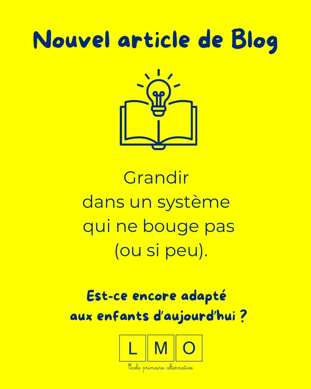 Nouvel article de blog r&eacute;dig&eacute; par M&eacute;lodie, enseignante 👩&zwj;🏫 

Le syst&egrave;me scolaire change-t-il vraiment ?
Et surtout : est-il toujours adapt&eacute; aux enfants d&rsquo;aujourd&rsquo;hui ?

Nous partageons notre r&eacu