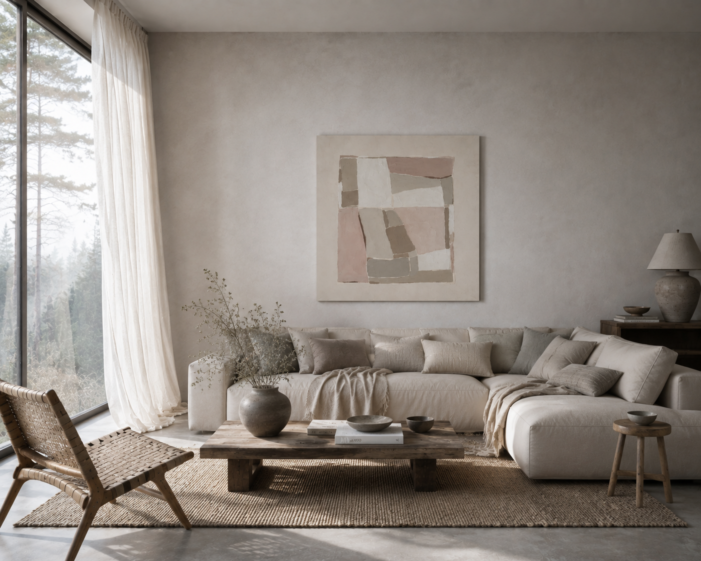 HIEKKA, 100 x 100 cm