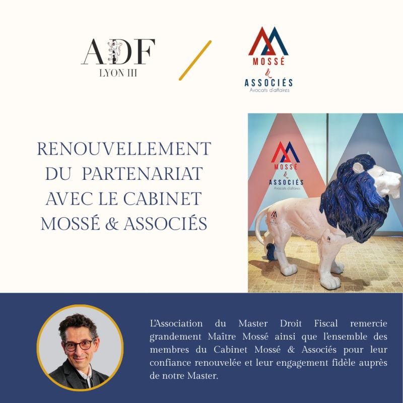 Renouvellement partenariat - Mossé &amp; Associés 