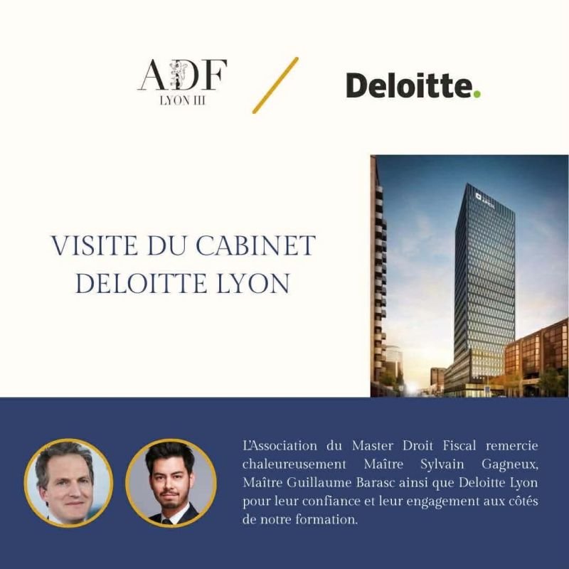 Visite du cabinet - Deloitte Lyon