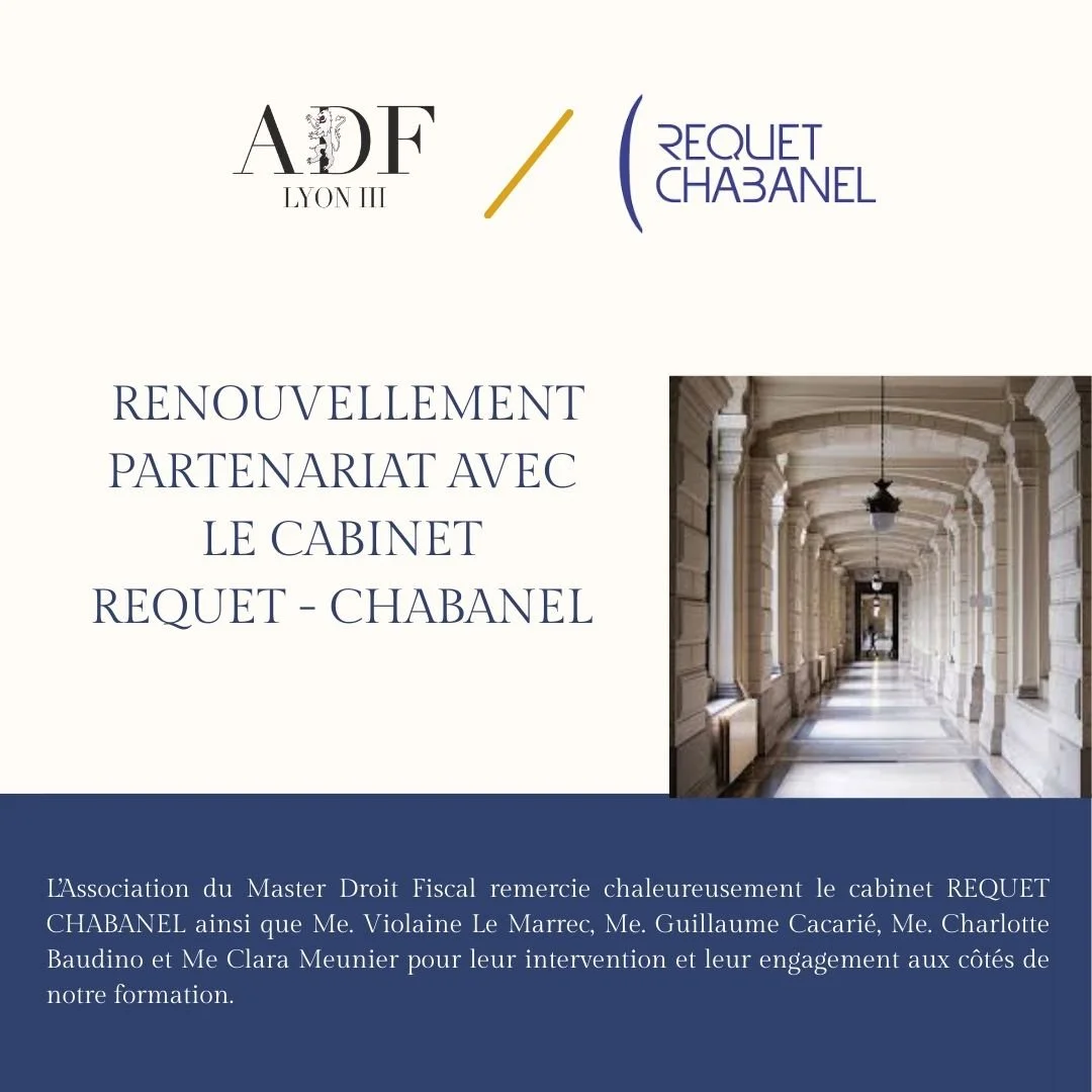 Intervention du cabinet Requet &amp; Chabanel