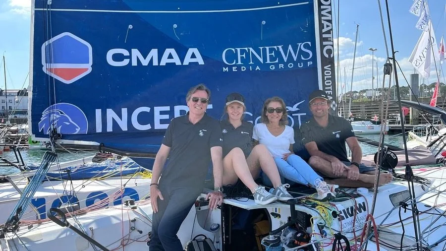 Un grand merci &agrave; Agathe Zilber et Nicolas Ducoux &agrave; la direction de CFNEWS media group d&rsquo;avoir fait le d&eacute;placement &agrave; La Trinit&eacute;-sur-Mer pour soutenir Beno&icirc;t au d&eacute;part de la Mini en Mai ⛵️

CFNEWS, 