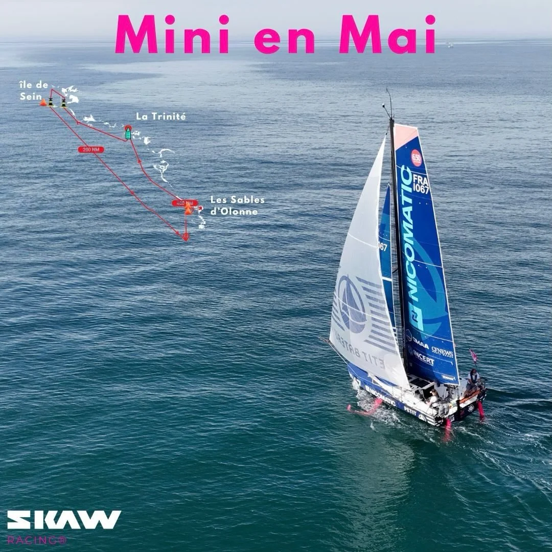 D&eacute;part de la Mini en Mai lundi 25 mai ! 

Apr&egrave;s un an et demi de pause, je retourne sur la ligne de d&eacute;part en solo pour faire une boucle de 500 milles au d&eacute;part de la Trinit&eacute;-sur-Mer.

Depuis la PLM, j&rsquo;ai repr