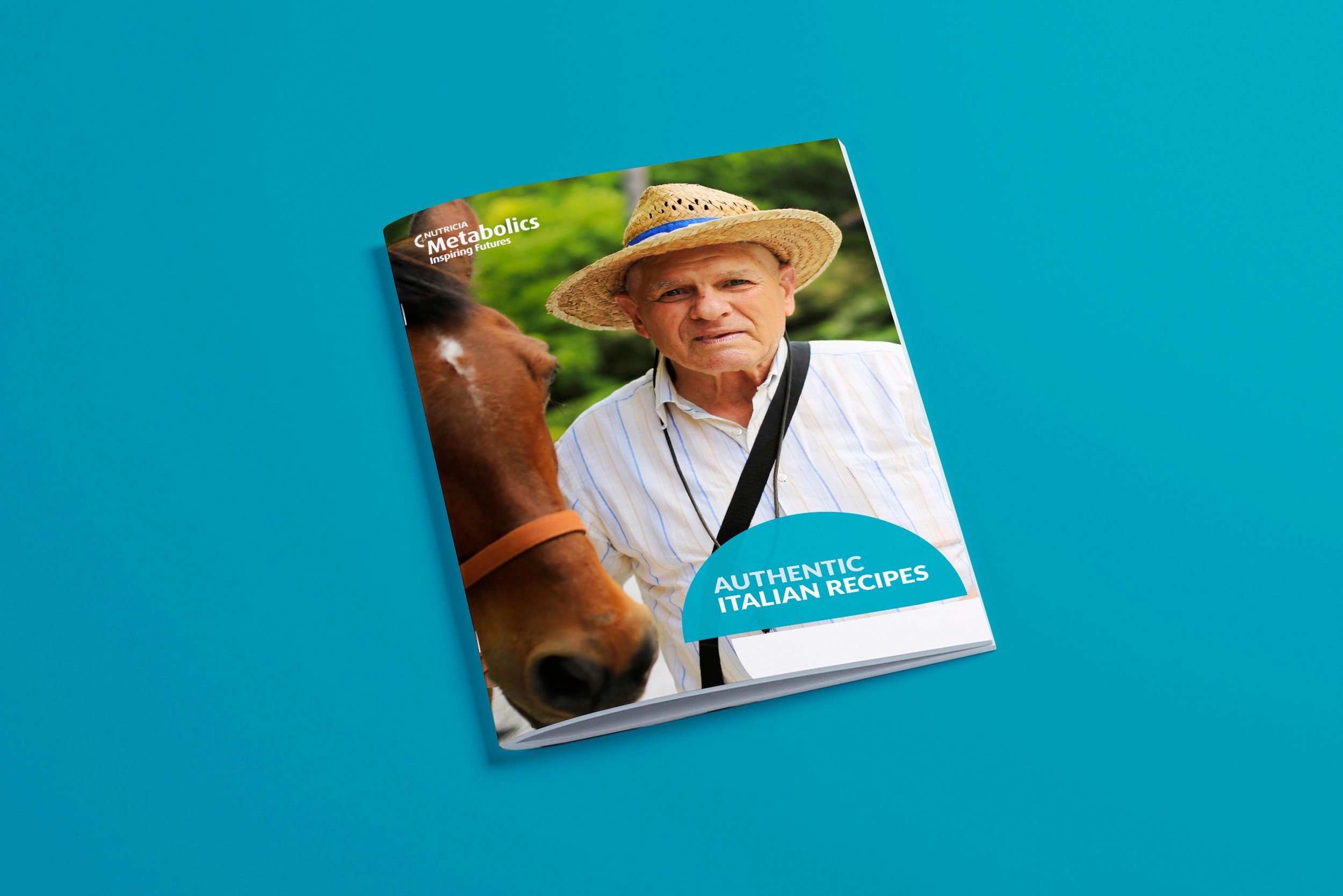 Italian recipe book designed for Nutricia Metabolics. Designed by Designfolk Consultants.