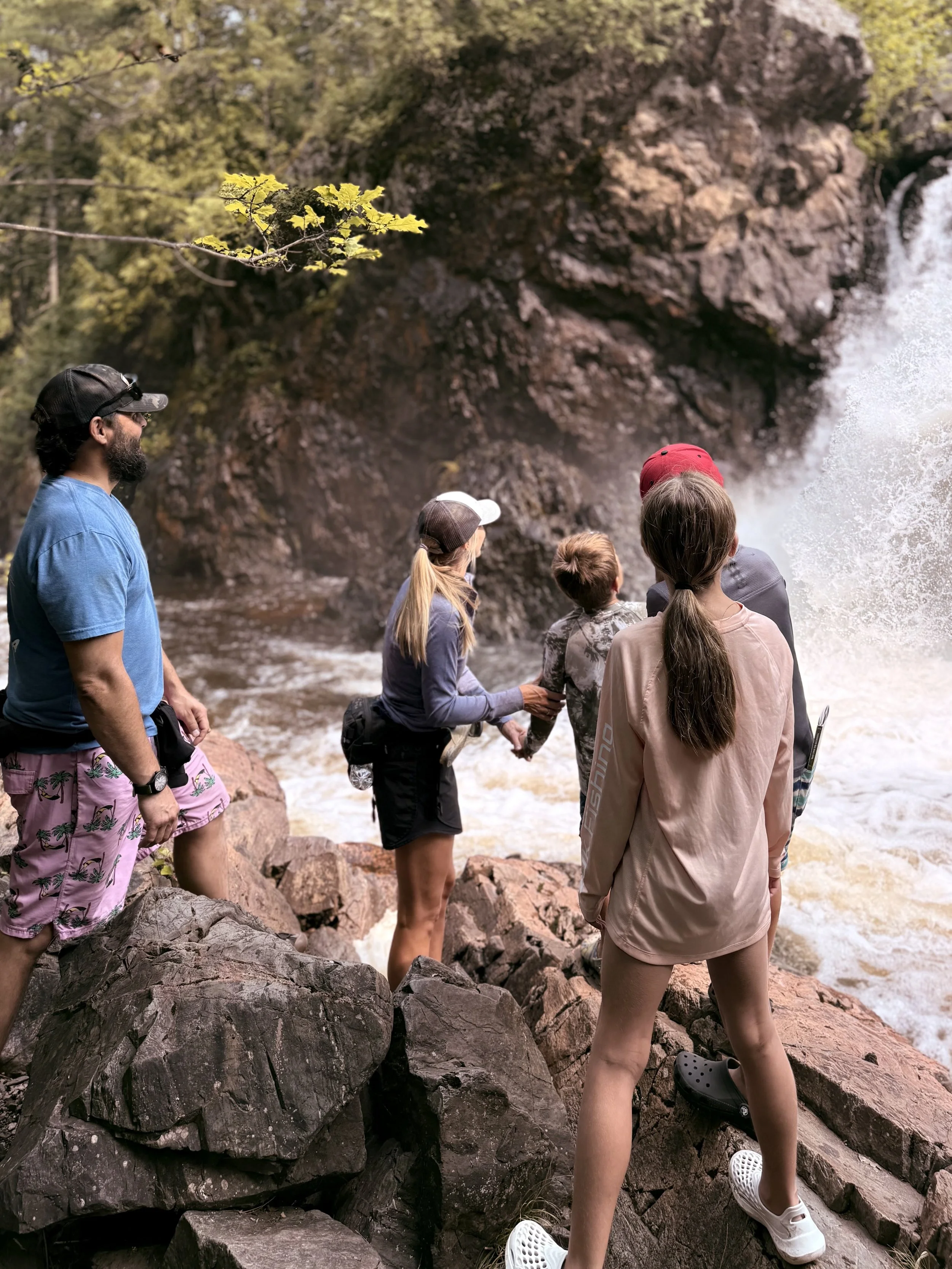 Waterfall Fishing Family Expedition