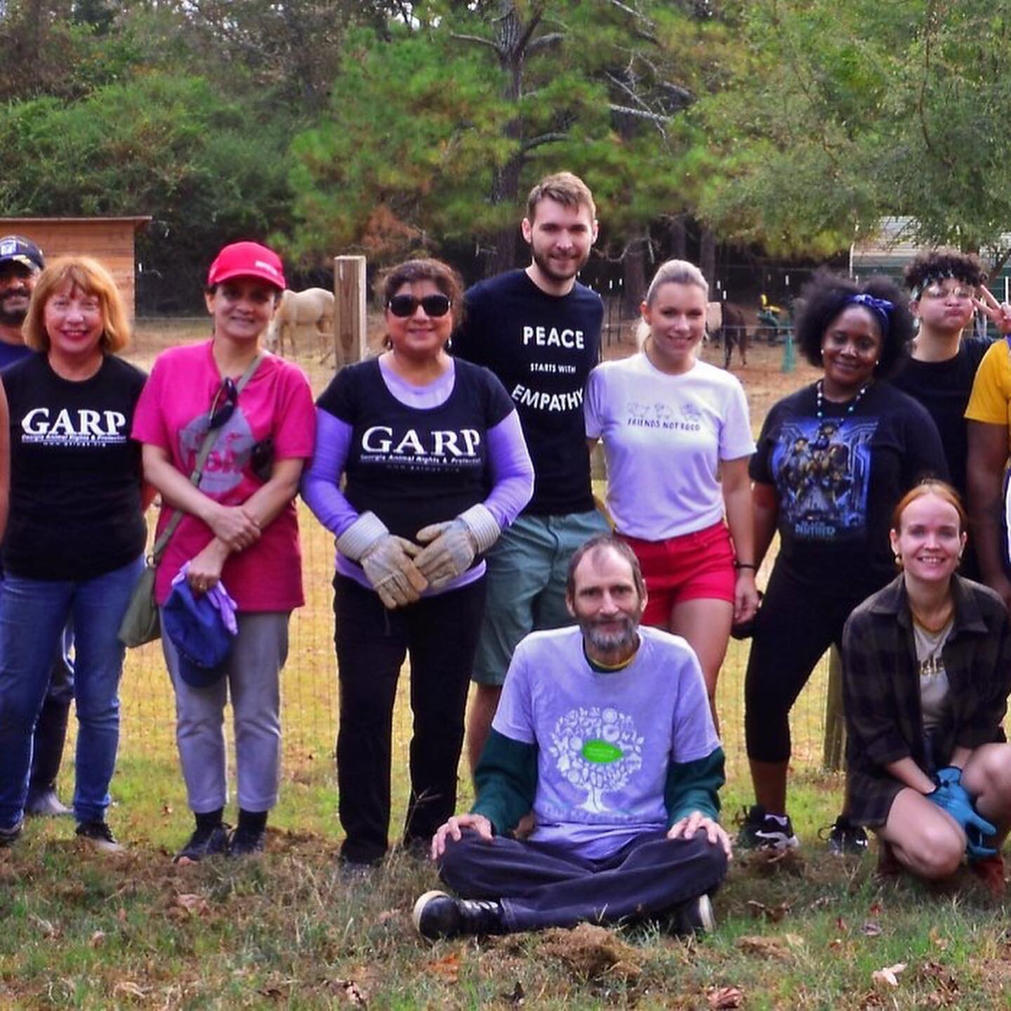 We had such a great day yesterday volunteering at @freedomacresanimalsanctuary  with all of our GARP volunteers. We helped clean up the farm and spent quality time with the animals who are living free with lots of love and care. 📷 credit: @stephanie