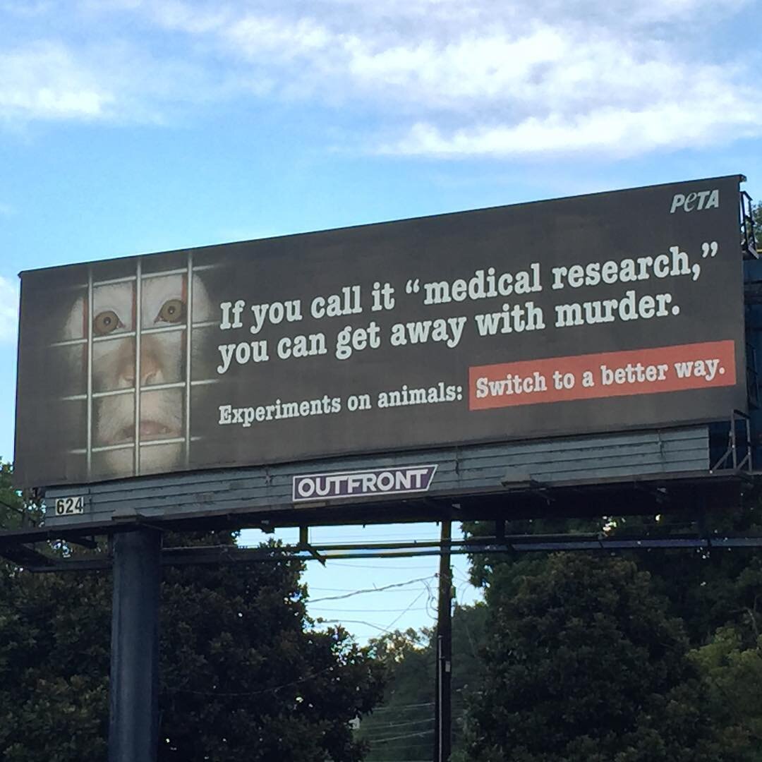 Thanks to @peta for shining a light on the horrors of animal research at Emory University. #stopanimalresearch #endanimalcruelty #peta #atlanta #animalrights