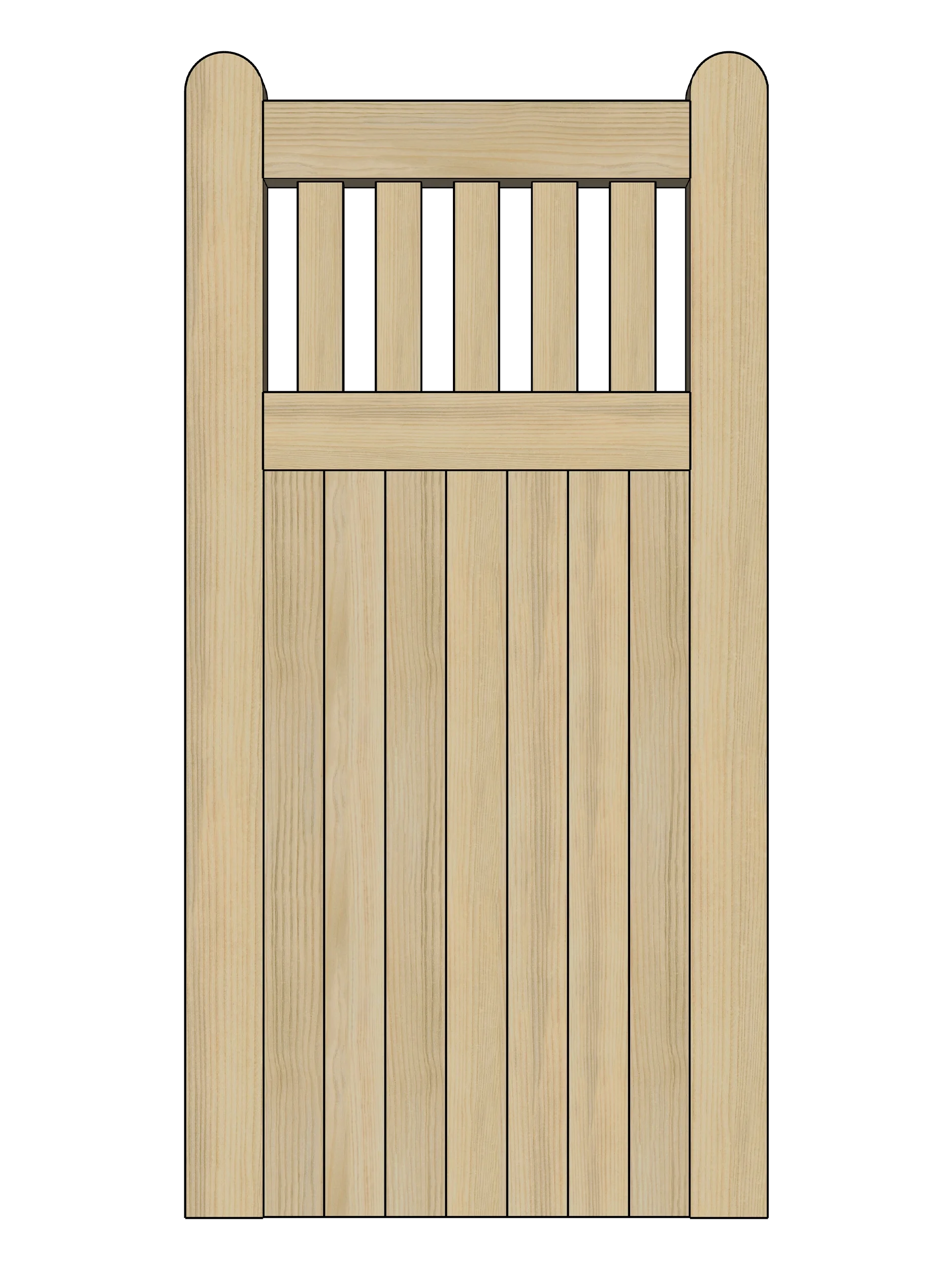 grovewood-flat-top-open-top-tongue-and-groove-wooden-side-gate-front.webp
