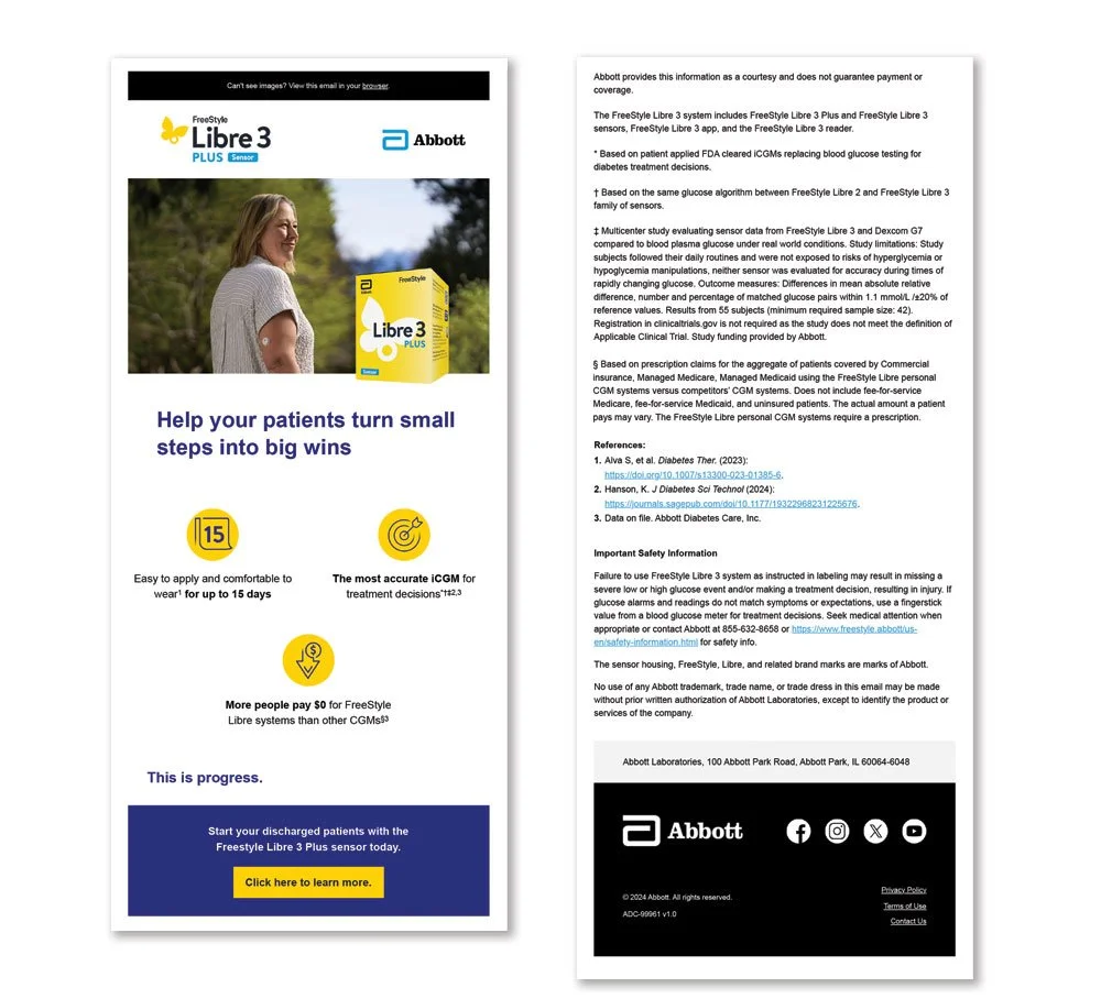 HTML for email advertising