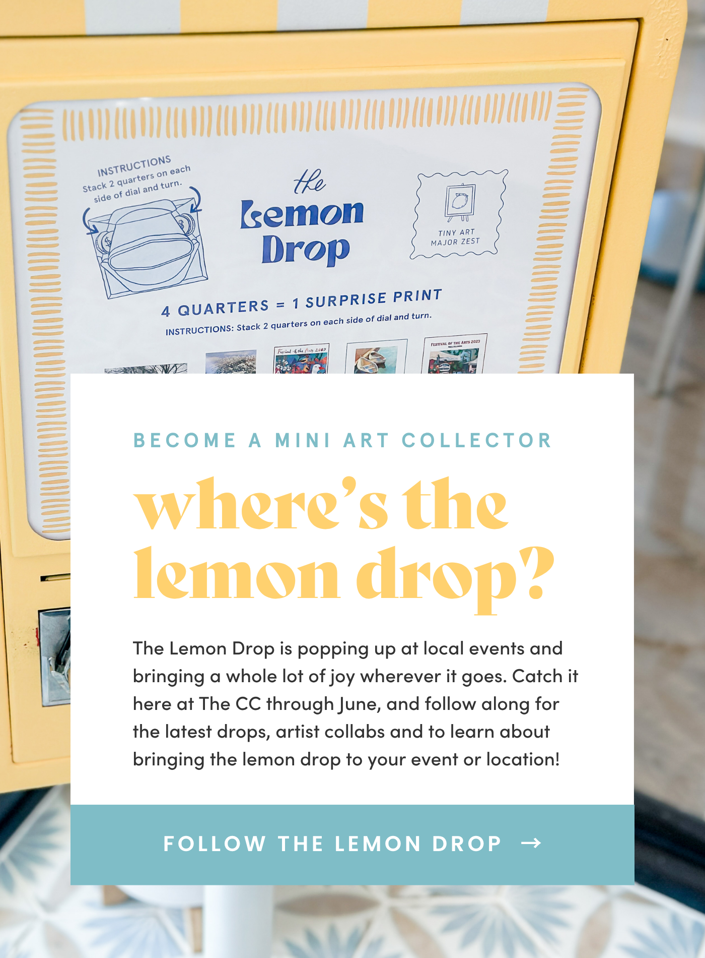 the lemon drop at Fall for Scituate
