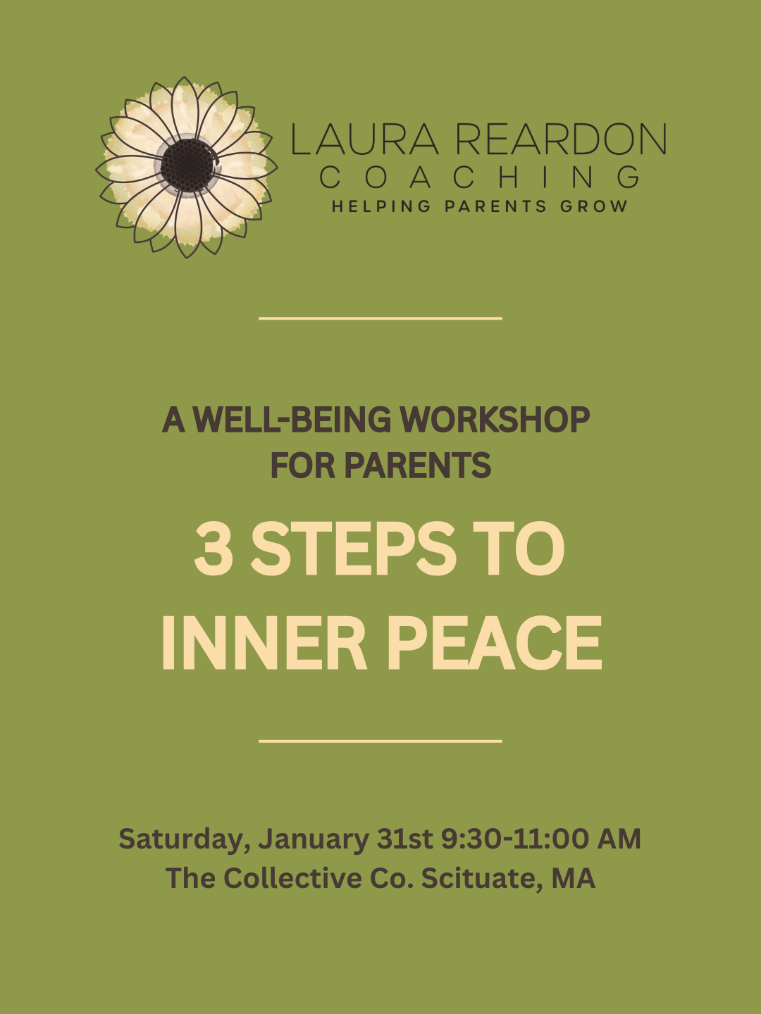 Well-Being Workshop for Parents: 3 Steps to Inner Peace