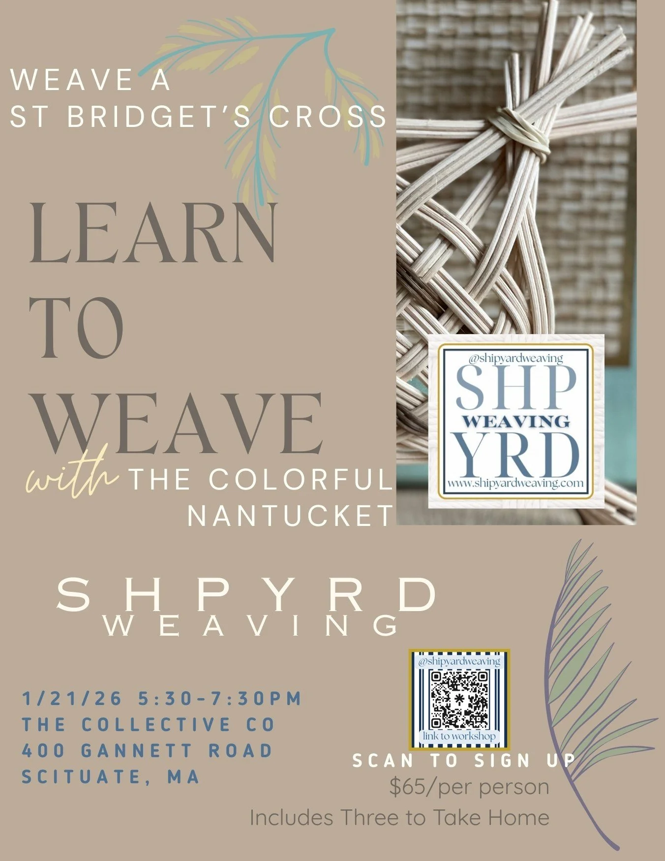 learn the art of basketweaving: st bridget’s cross
