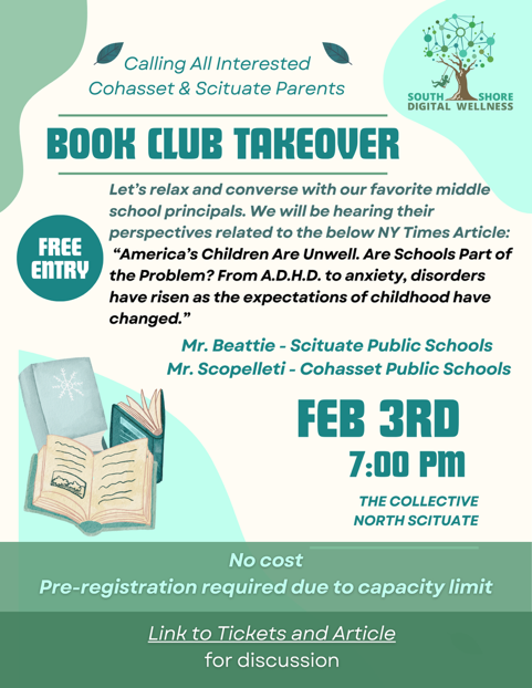south shore digital wellness: book club takeover