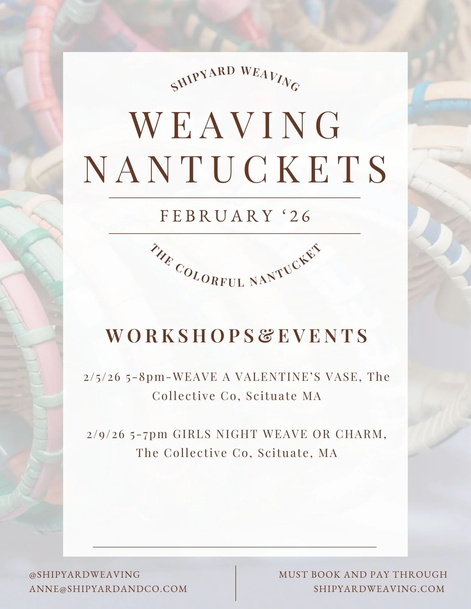 learn the art of basketweaving: valentine vase