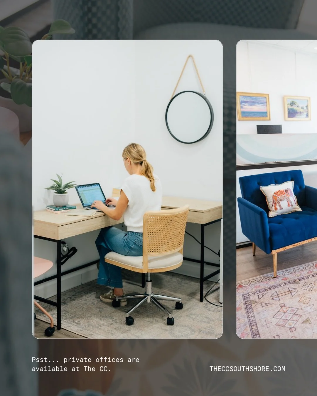 What if your office actually inspired you? ✨

At The Collective Co., we have private offices available for the first time ever. A dedicated, beautiful workspace inside the South Shore&rsquo;s award-winning coworking community in North Scituate, MA.

