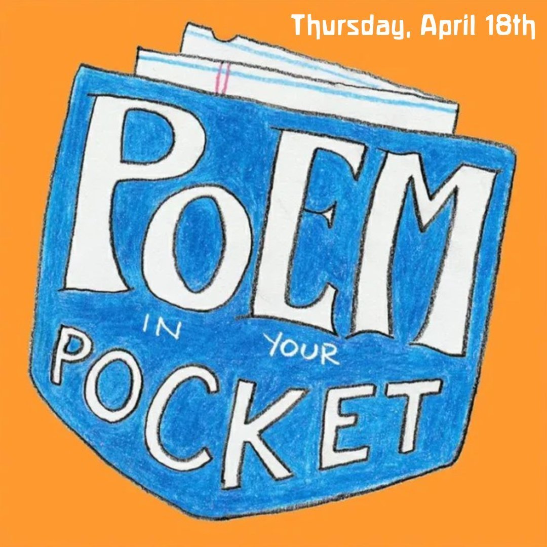 A 6th grade parent alerted us to this holiday! Look for her at school this morning for a poem or two to keep in your pocket, or to pass along to others during your day.⁠
⁠
#poeminyourpocket #poeminyourpocketday #nationalpoetrymonth #academyofamerican