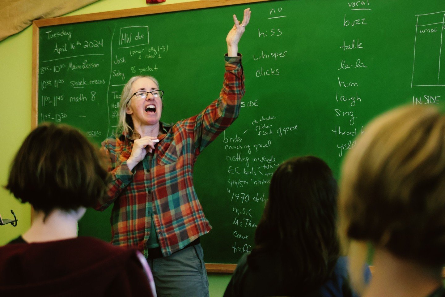 Physics!!! Our 6th and 7th graders began their new block last week with their own silent observations of sound and light.⁠
⁠
Is Middle School too late to enroll your child at IWS? No! We believe that any number of years in Waldorf education, at any a