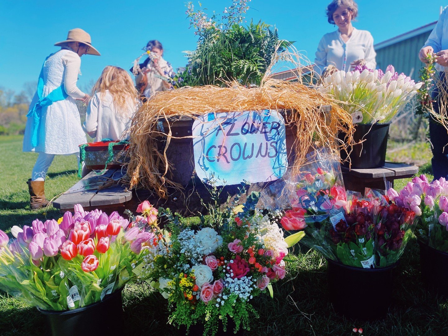 Join us at MayFaire on May 4th! Our middle schoolers are ready to help younger attendees make a free flower crown to wear during our annual spring festival. Pack a picnic and blanket, and join us on our hillside for live music and dance, free and low