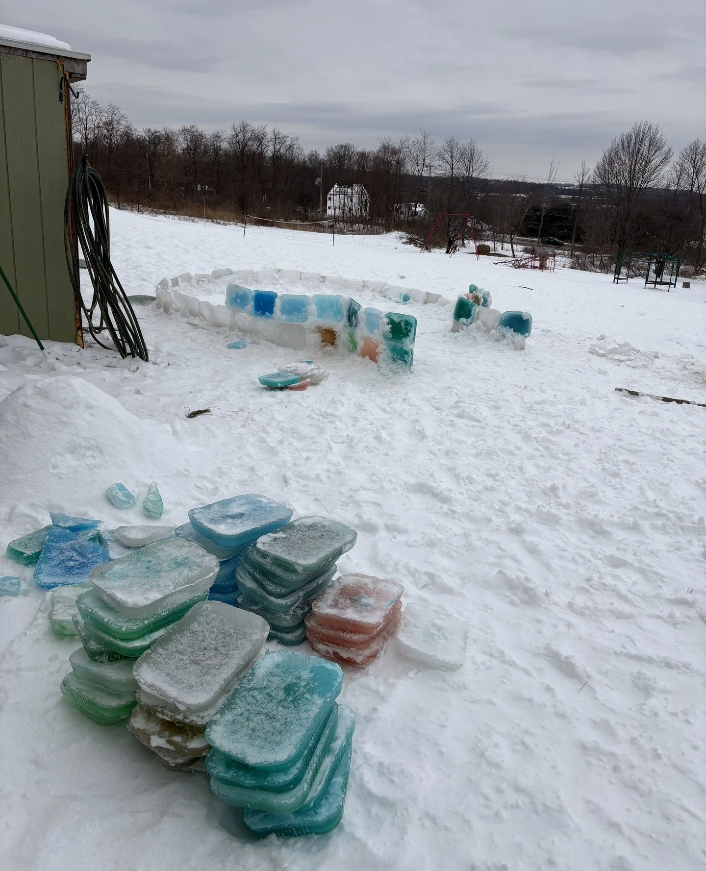 We made it through the coldest and snowiest winter in our student body's memory! Sledding occupied most recess hours on both our Early Childhood and Grades playgrounds. Numerous forts were built, and snow ball fights had. Our farm &amp; land stewards