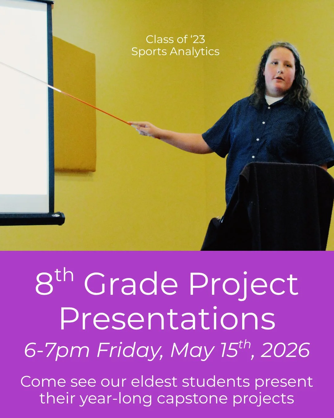 As a requirement for graduation, each 8th grade student at IWS must complete a year-long passion project, and then present their work, results, and reflections to our community. During this process, they learn how to forge a relationship with a mento